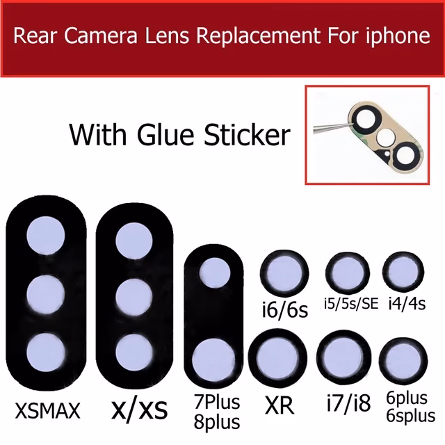 How to replace lens cover on iPhone?
