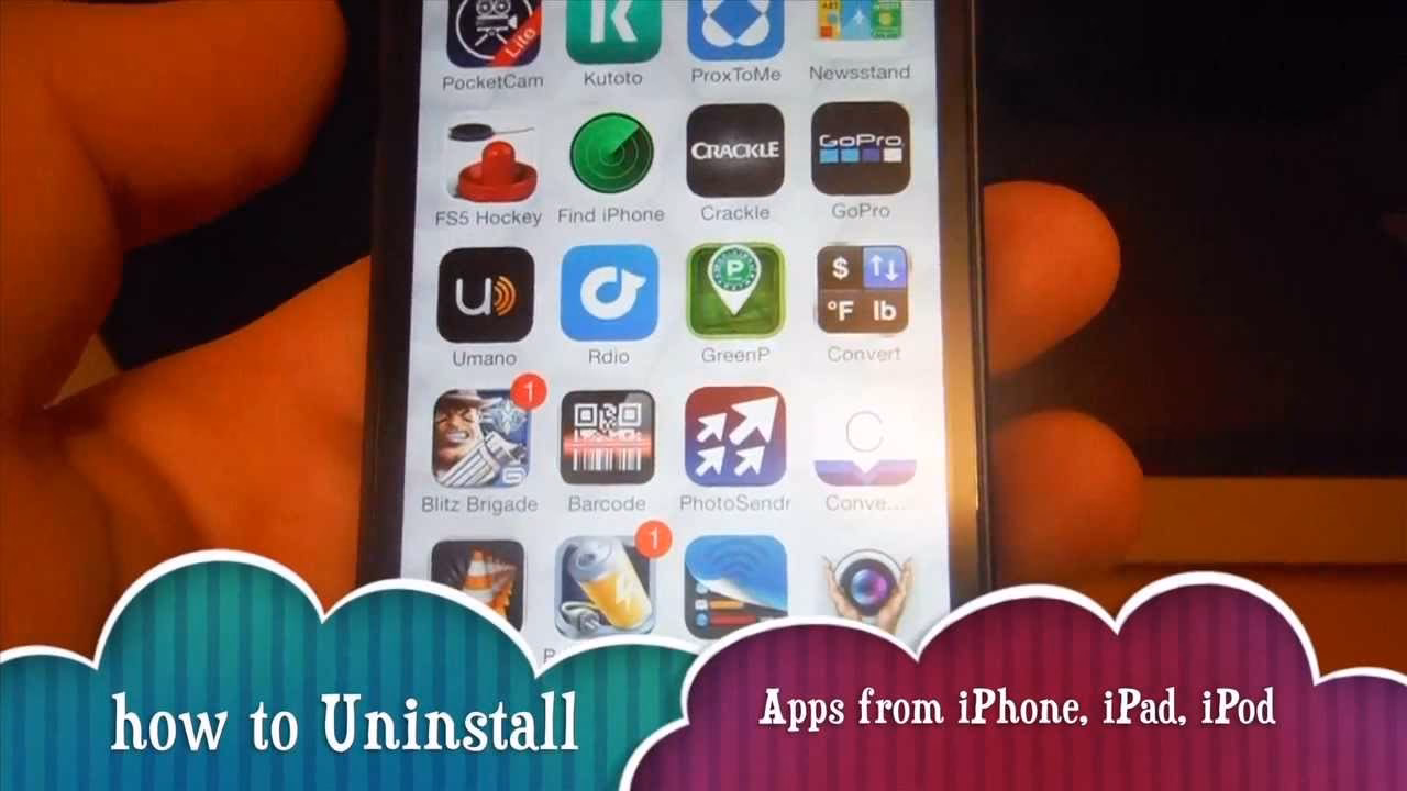 How to delete apps from an iPhone 5?