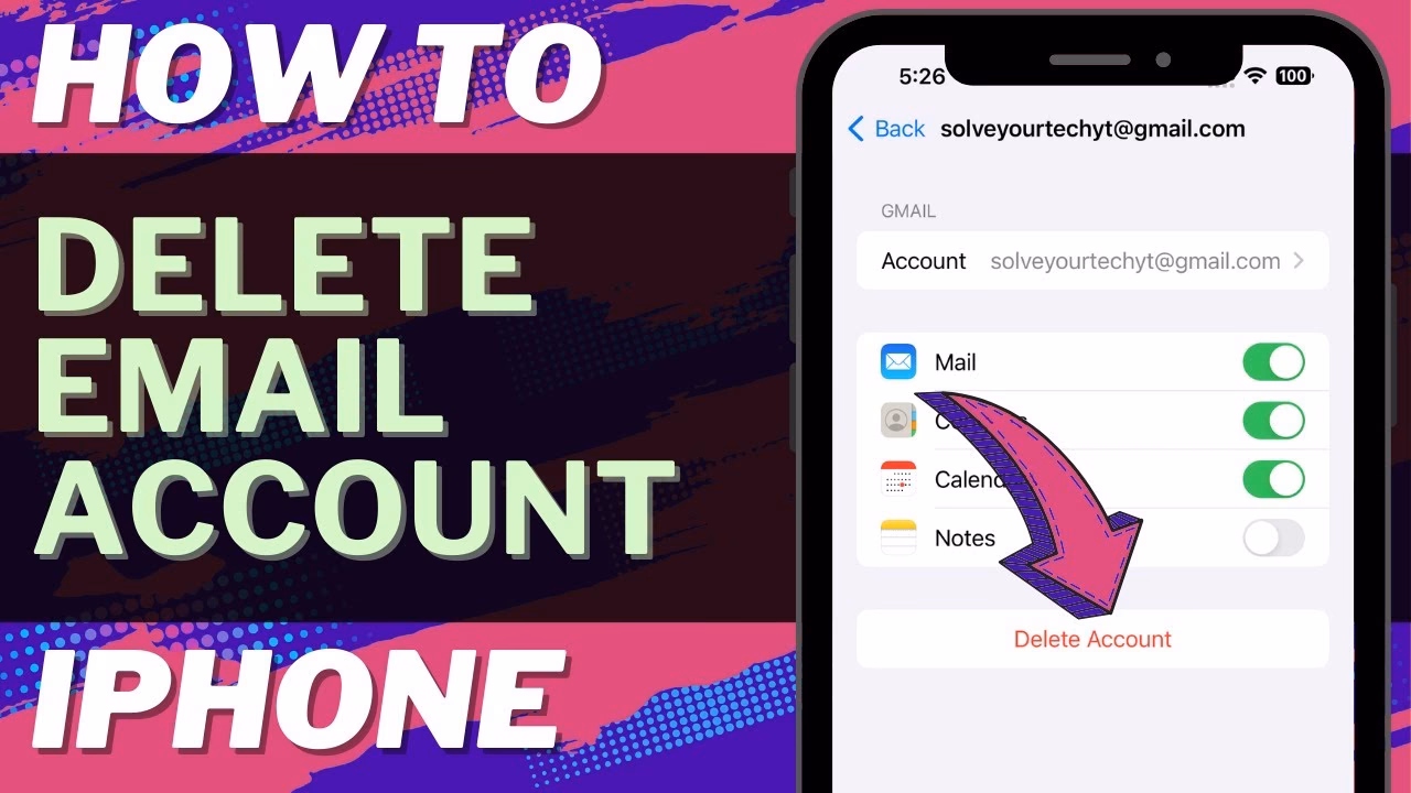 Will removing an email account from my iPhone affect other devices?