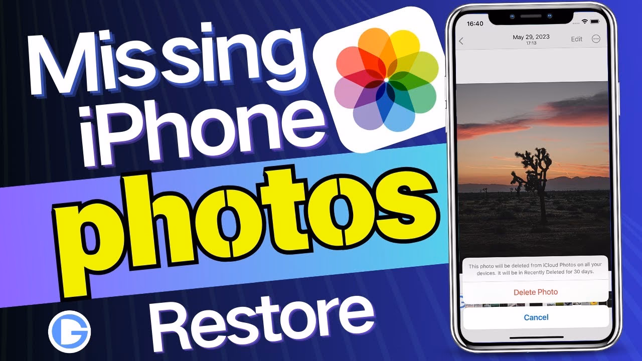 How to restore missing photos on iPhone?