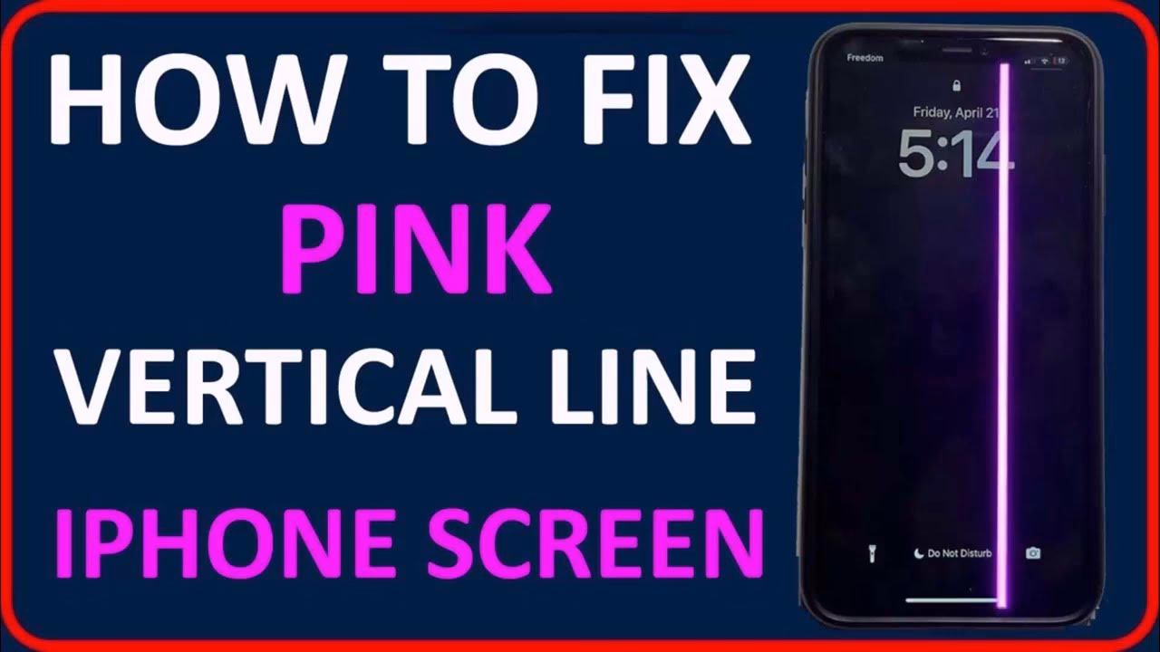 Why is my iPhone screen pink?