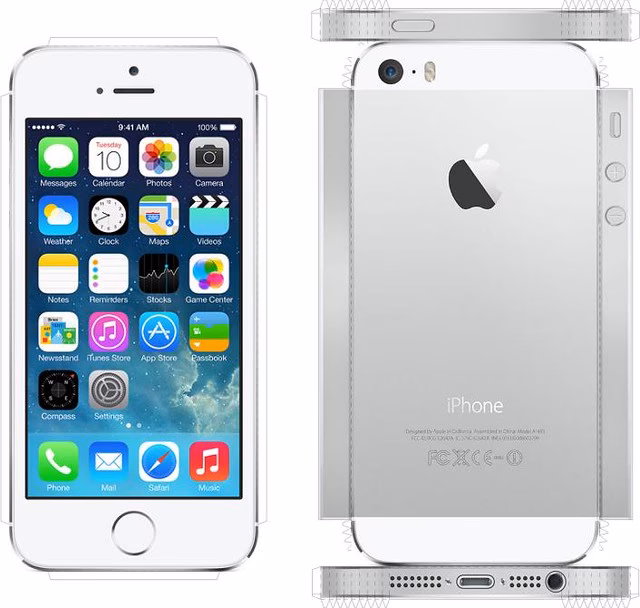 Is there any metal contact with I phone 5?