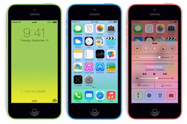 When did the iPhone 5C get iOS 8?