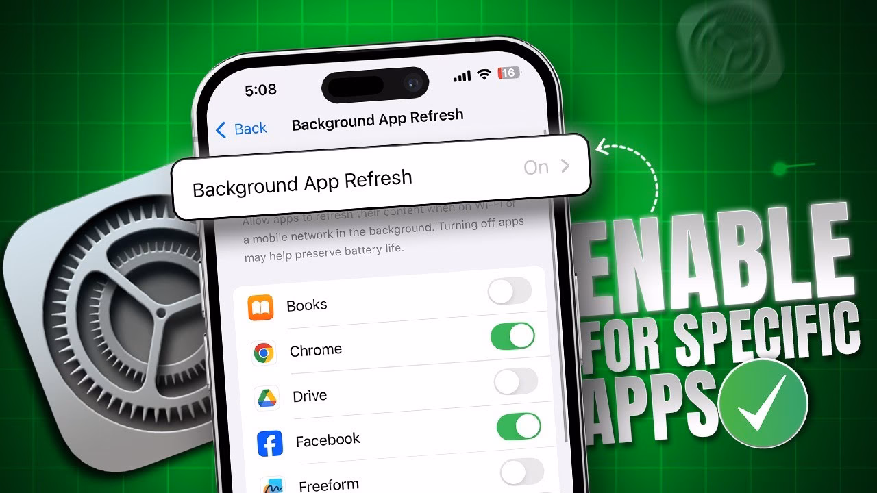 What is iPhone background app refresh?