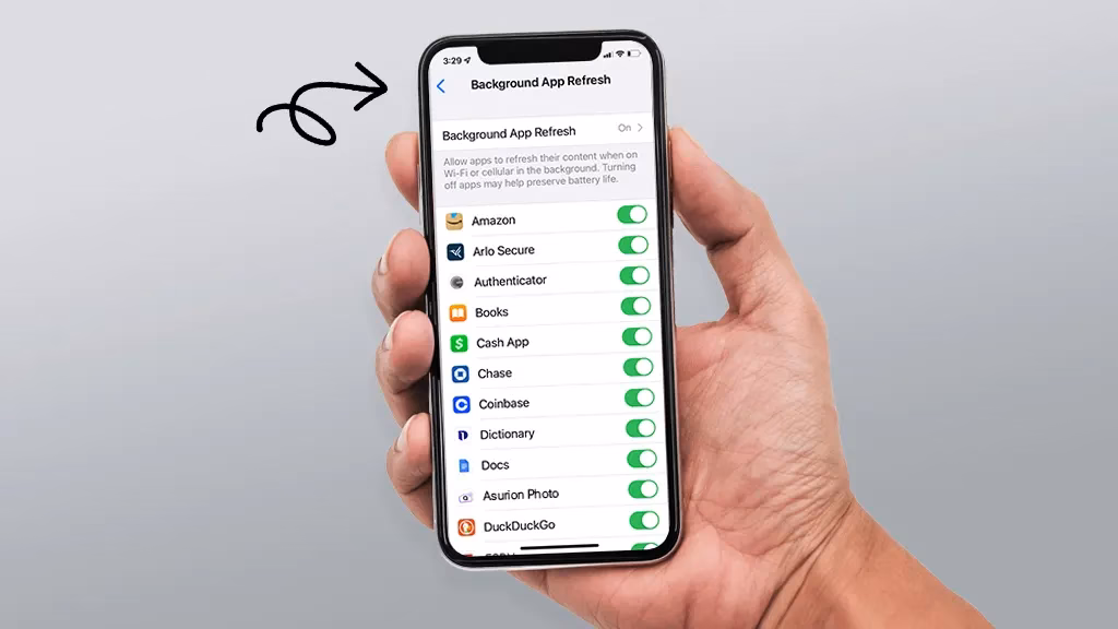 What is iPhone background app refresh?