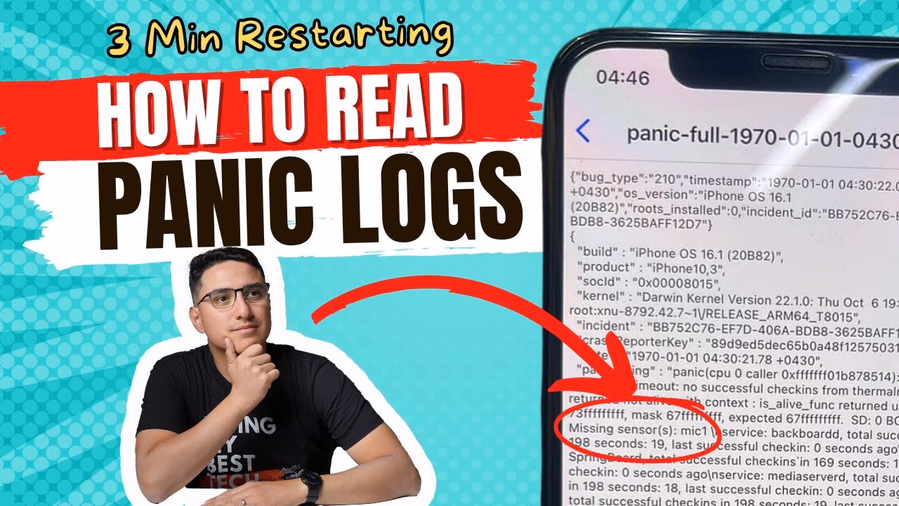What is iPhone kernel panic full log?