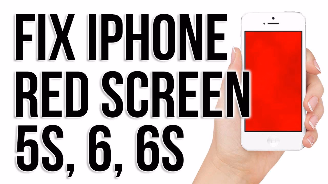 How do I fix a red screen on my phone?