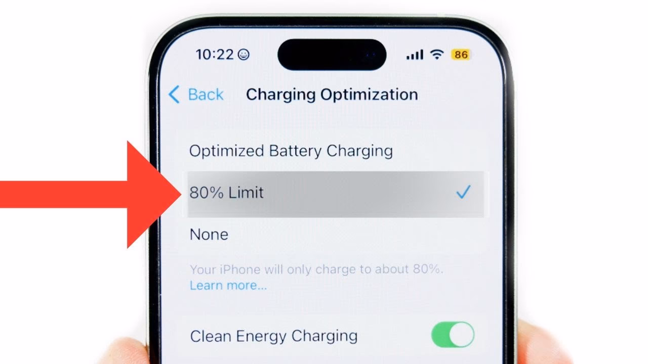 How do I enable optimized charging on iPhone 15+?