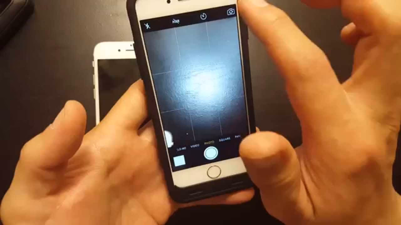 What happens if my iPhone freezes on a blurry screen?