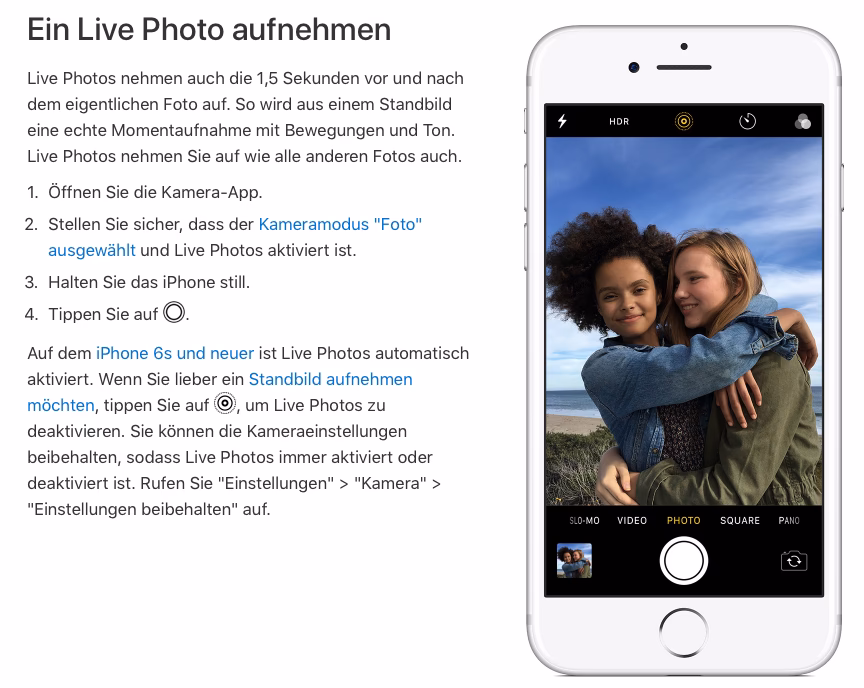 How do I enable live photos?