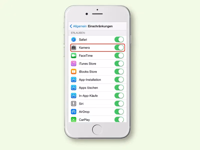 Warum ist meine Kamera-App verschwunden?