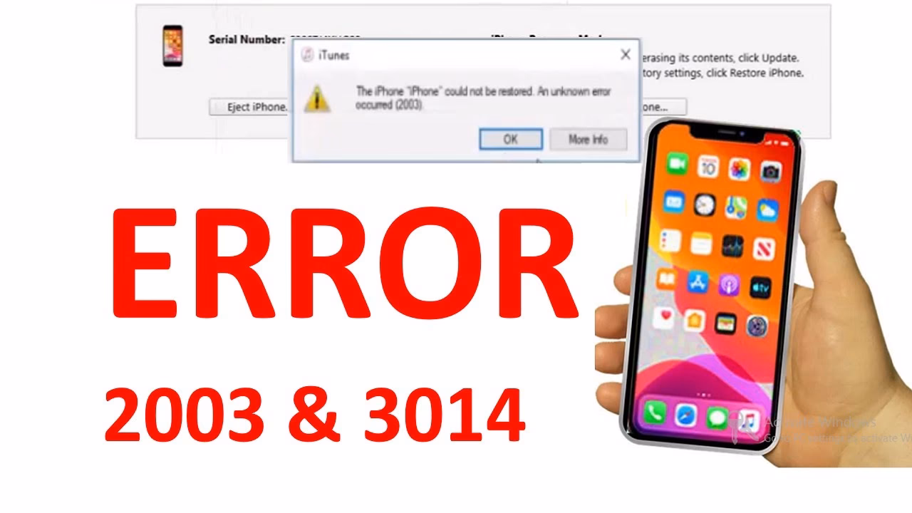 Is your iPhone facing iTunes error 3014?