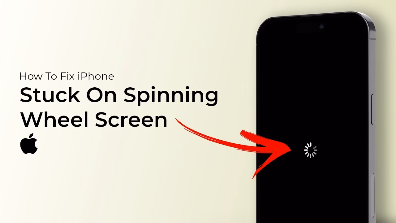 Why is my iPhone stuck on a spinning wheel?