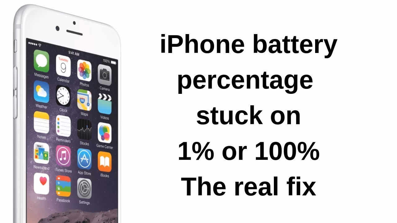How to fix iPhone battery percentage stuck?
