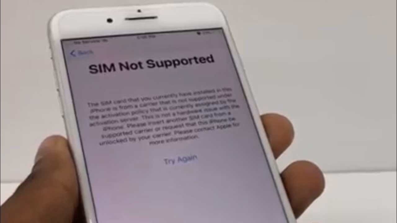 How to bypass SIM card not supported issue on iPhone 6S?