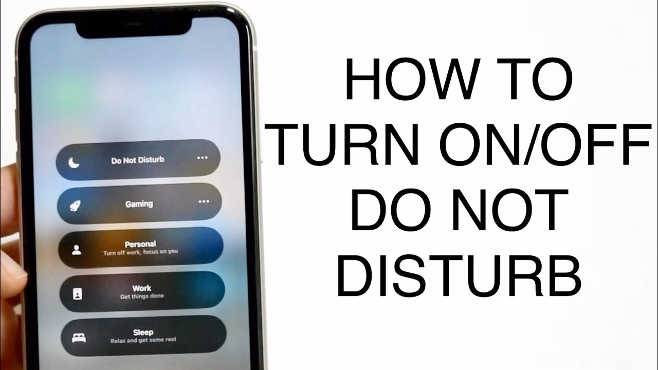 How to disable notifications on iPhone X?
