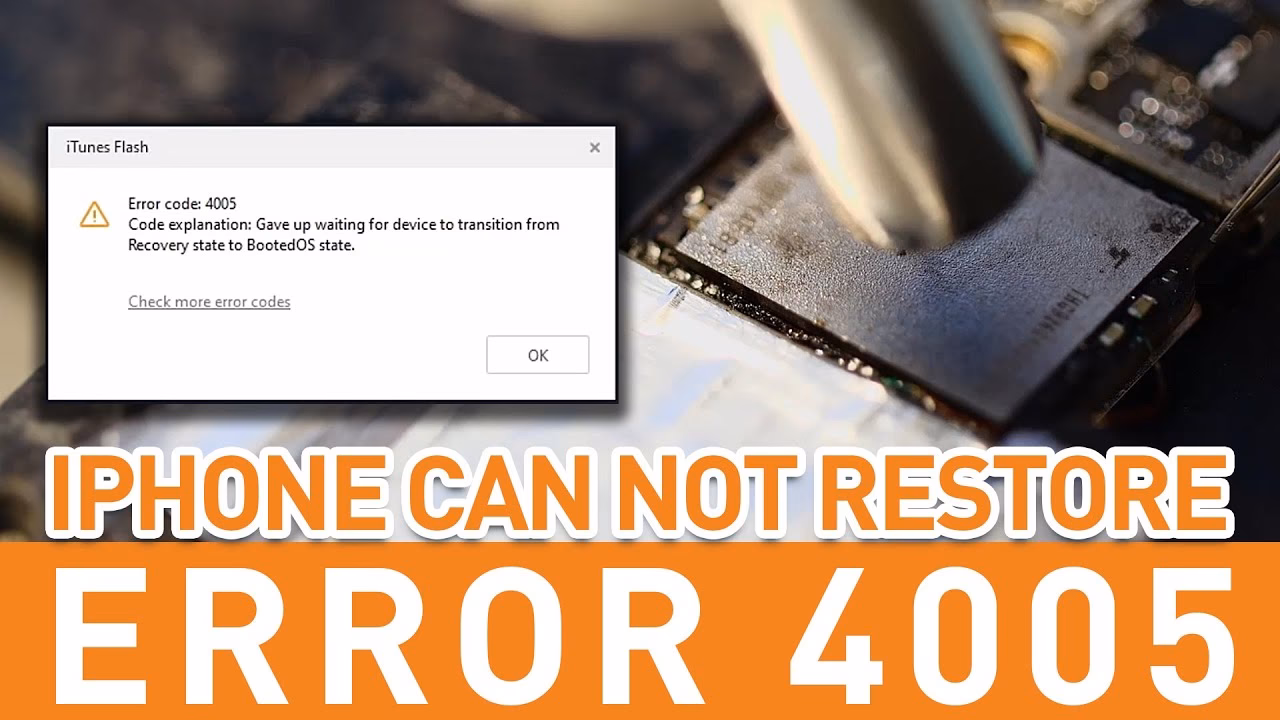 How do I fix iTunes error 4014?
