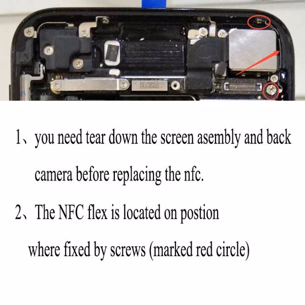 Where is the NFC antenna on the iPhone 12?