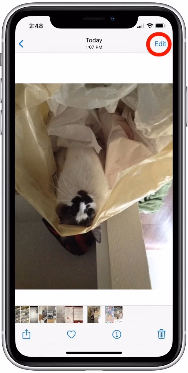 Why are my photos upside down?