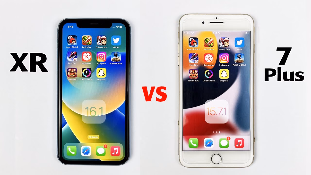 What is the difference between iPhone XR and iPhone 7 Plus?