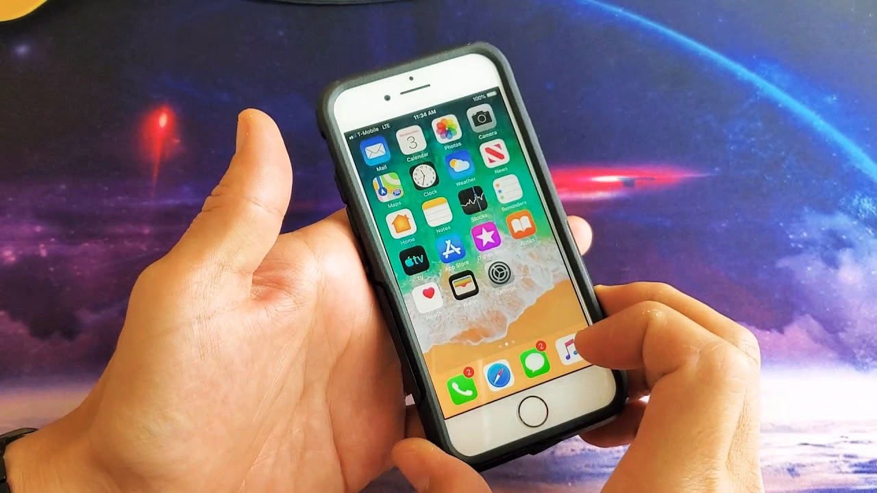 How do I lock my iPhone If I don't touch the screen?