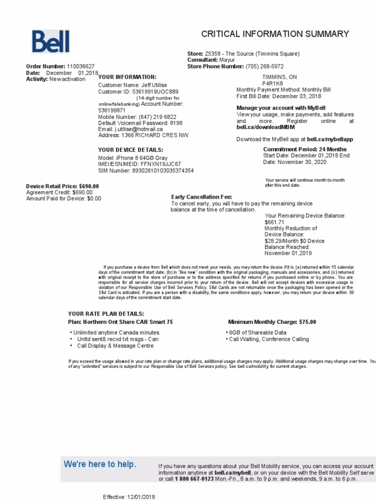 What is a bell iPhone?