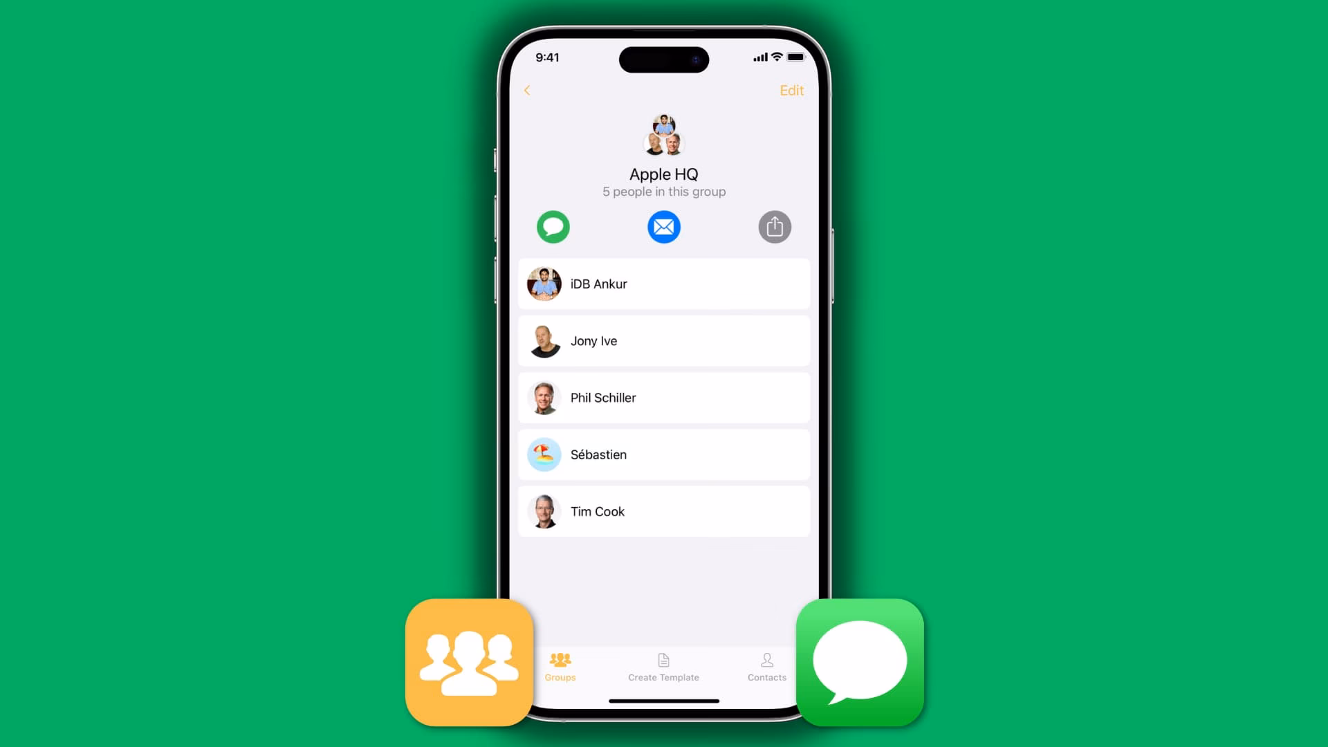 What is a group SMS in Ios 17?