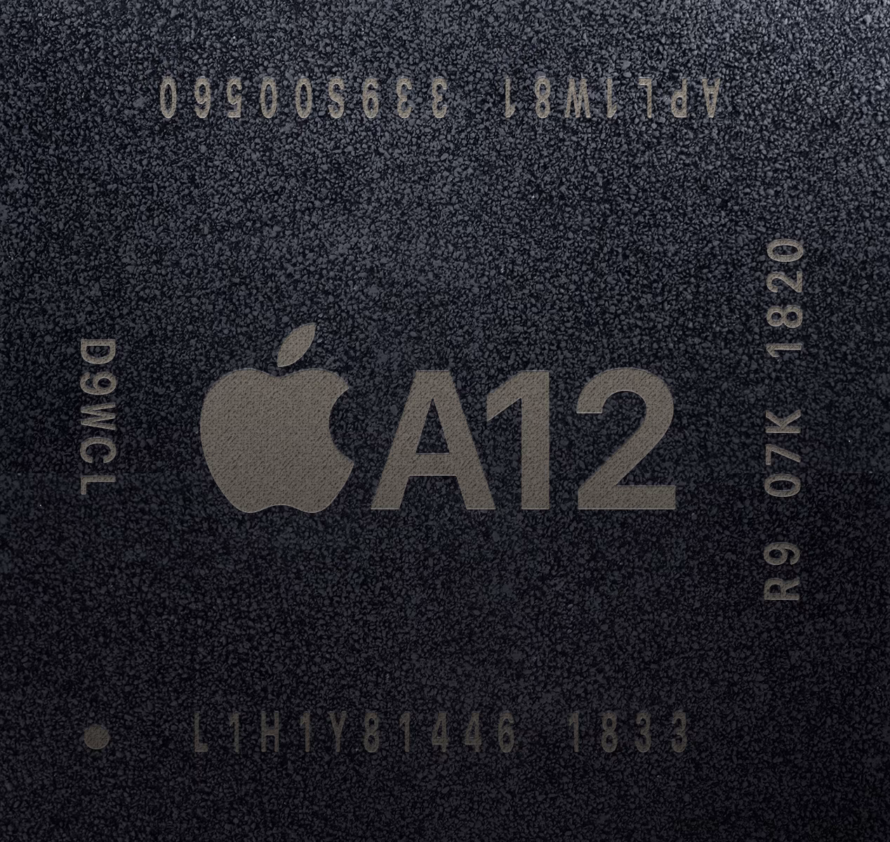 Which mobile phones use Apple A12 Bionic core 7 nm processor?