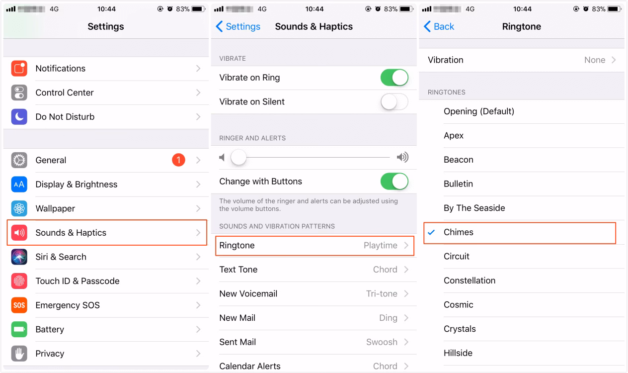 How to set a ringtone on iPhone 12/11/x/XS/XR without iTunes?