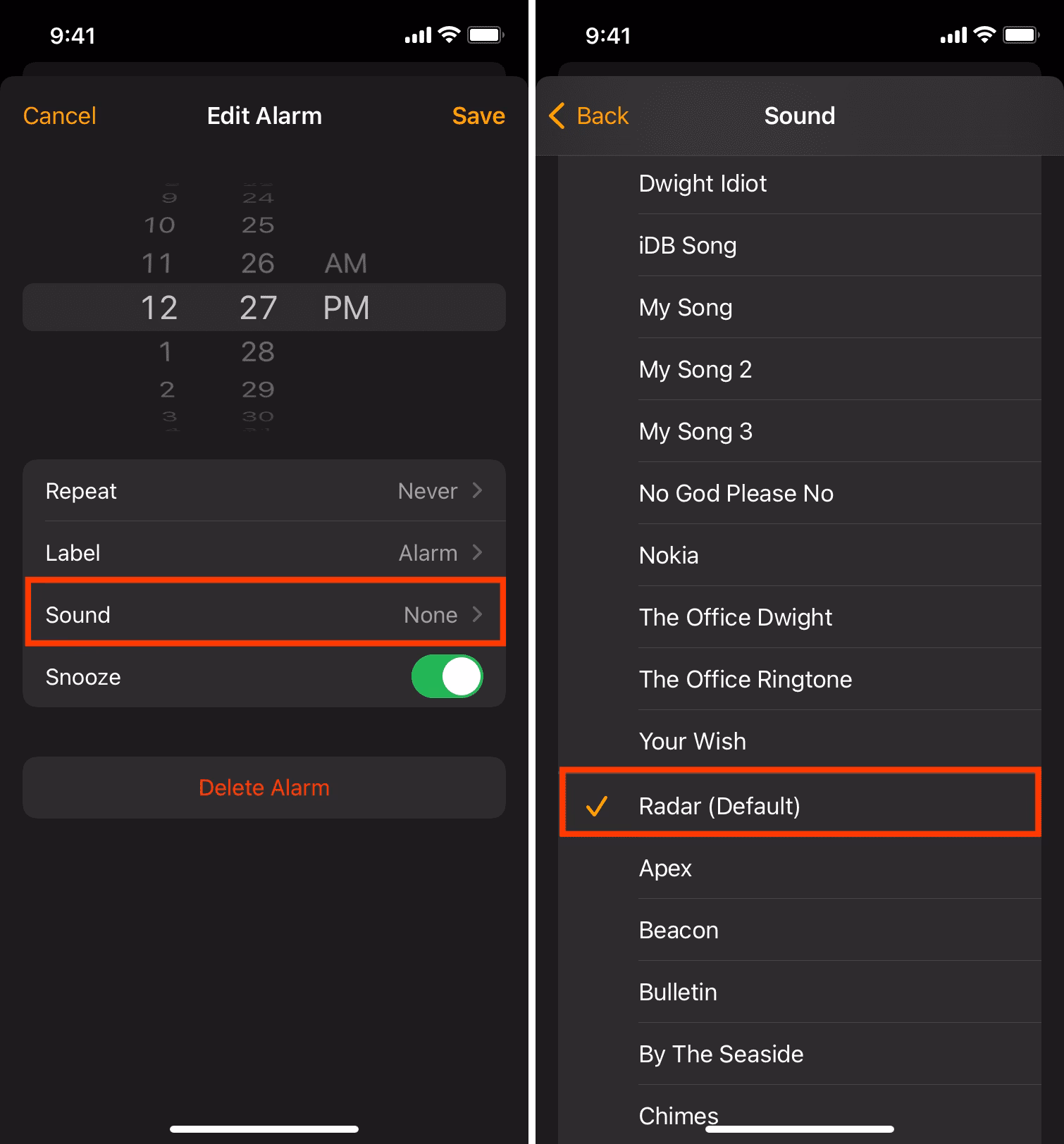 How to fix alarm sound on iPhone?