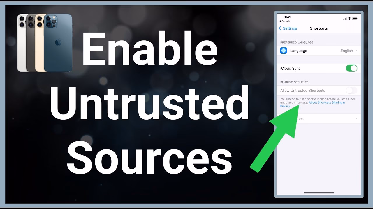 What are unknown sources on iPhone 13?