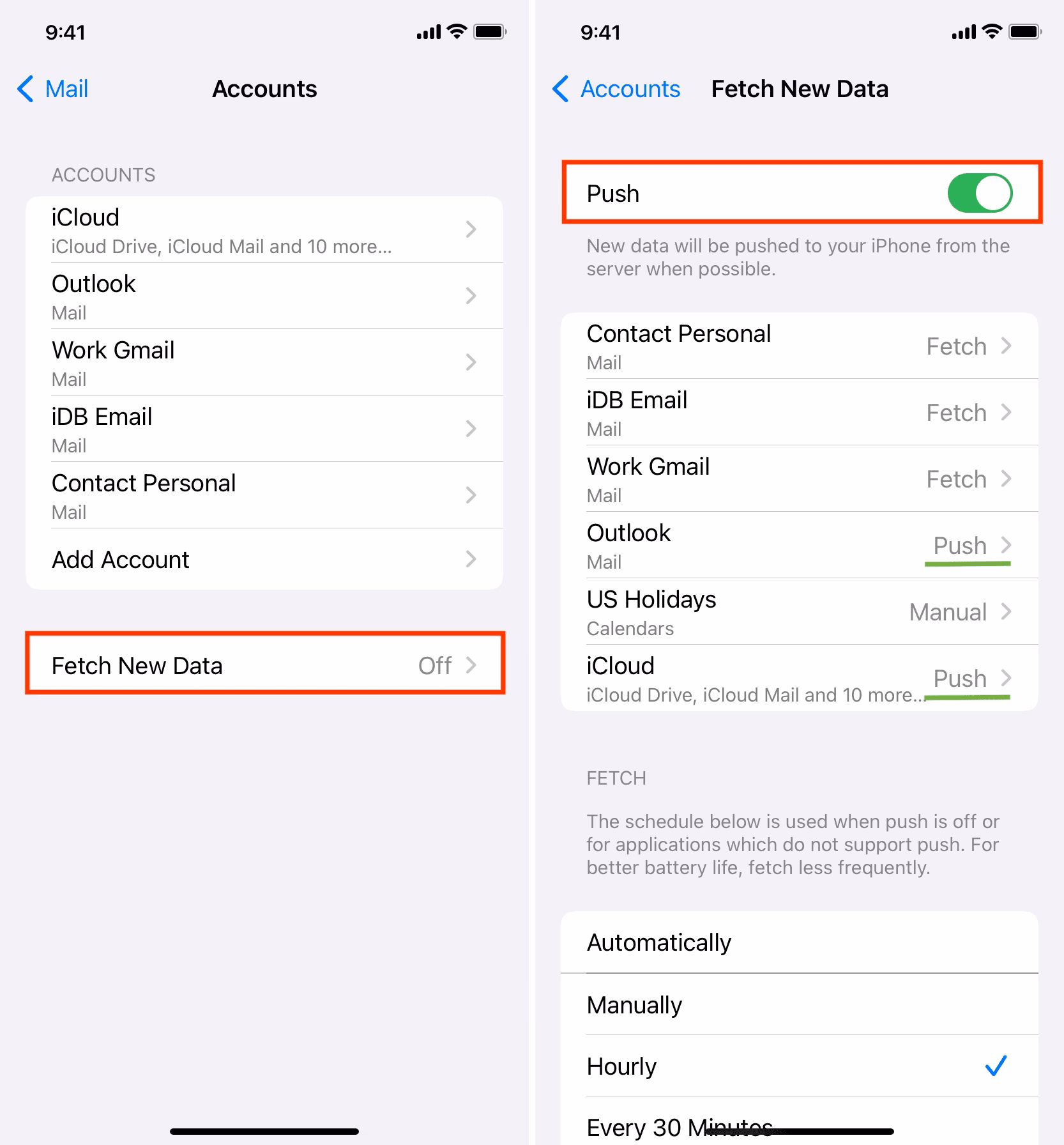 How does push work on iPhone?