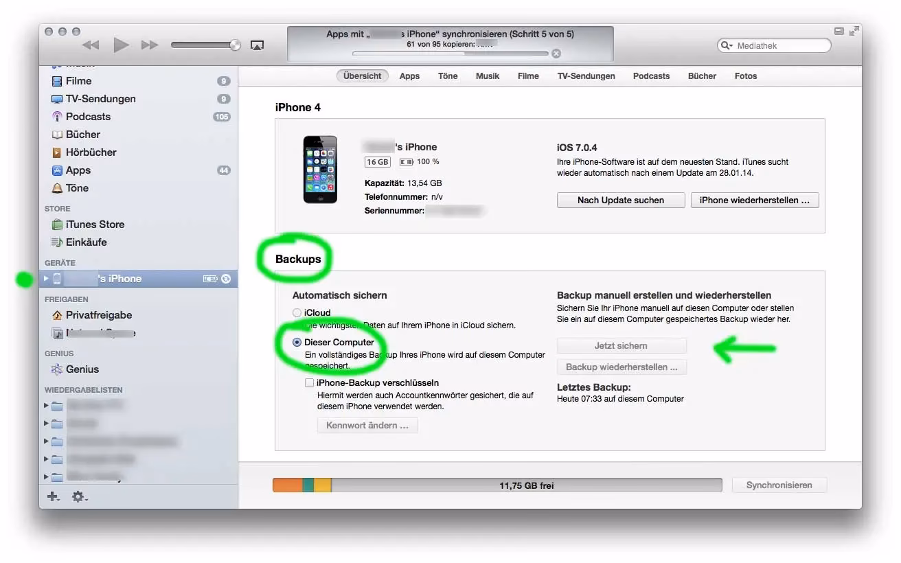 Wie kann ich mein iPhone Backup wiederherstellen?