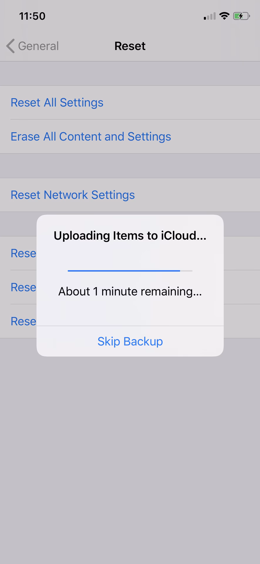 Why is my iPhone stuck on backing up?