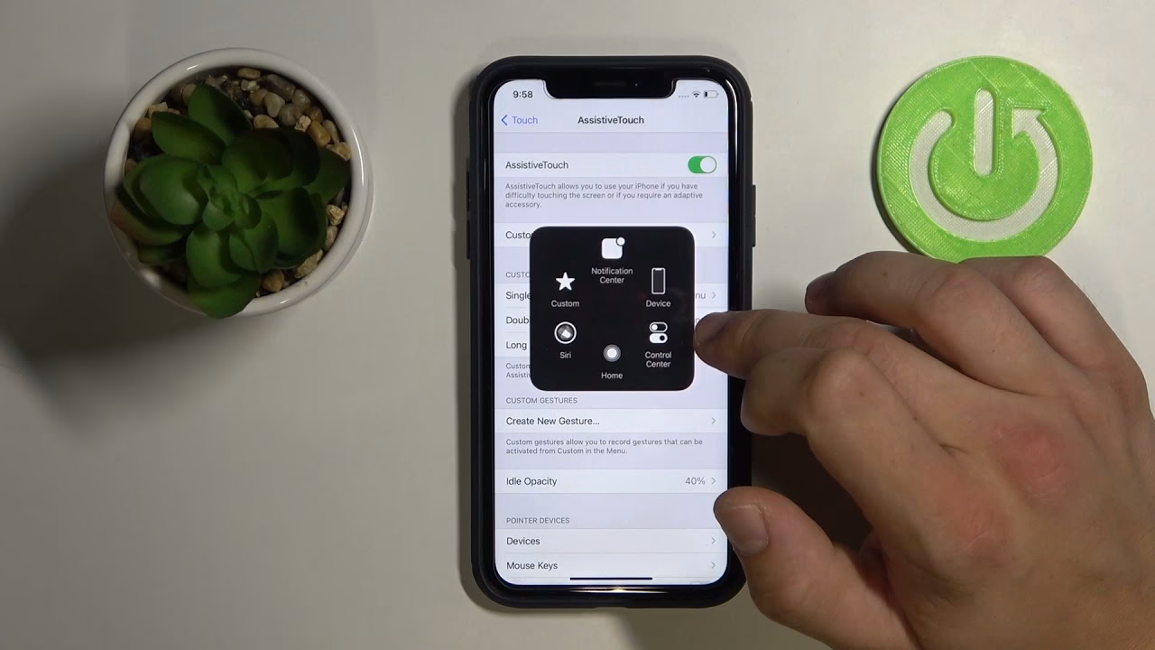Why is there a white circle on my iPhone?
