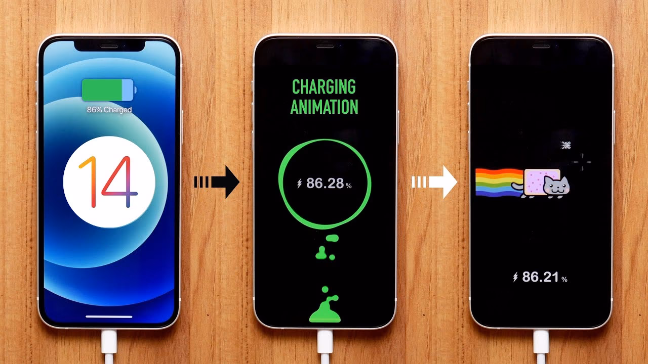 How to set iPhone charging animation?