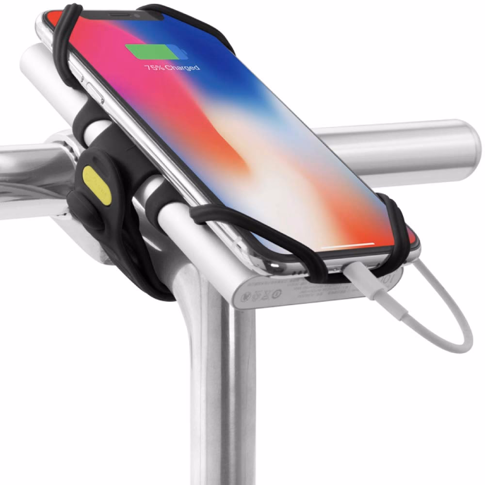 What battery does a bike bone phone mount use?