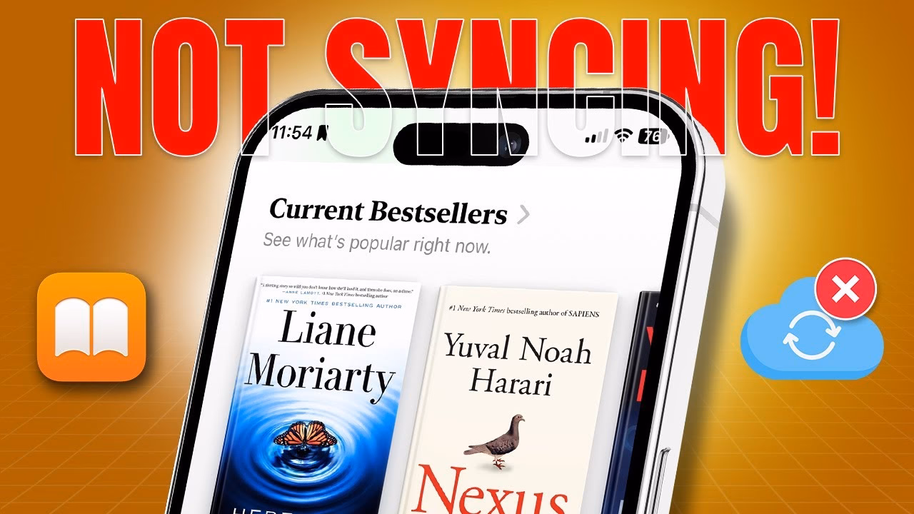 How do I Sync my books across all Apple devices?