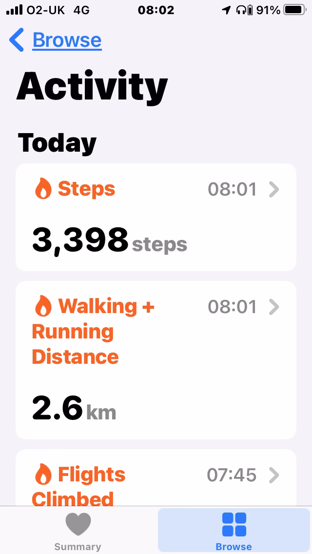 How do I calibrate my walking distance on my iPhone?
