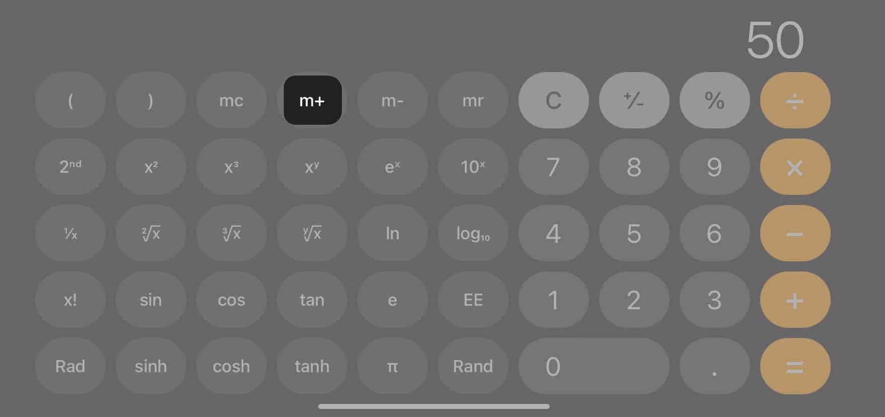 How do I Reset my iPhone calculator?