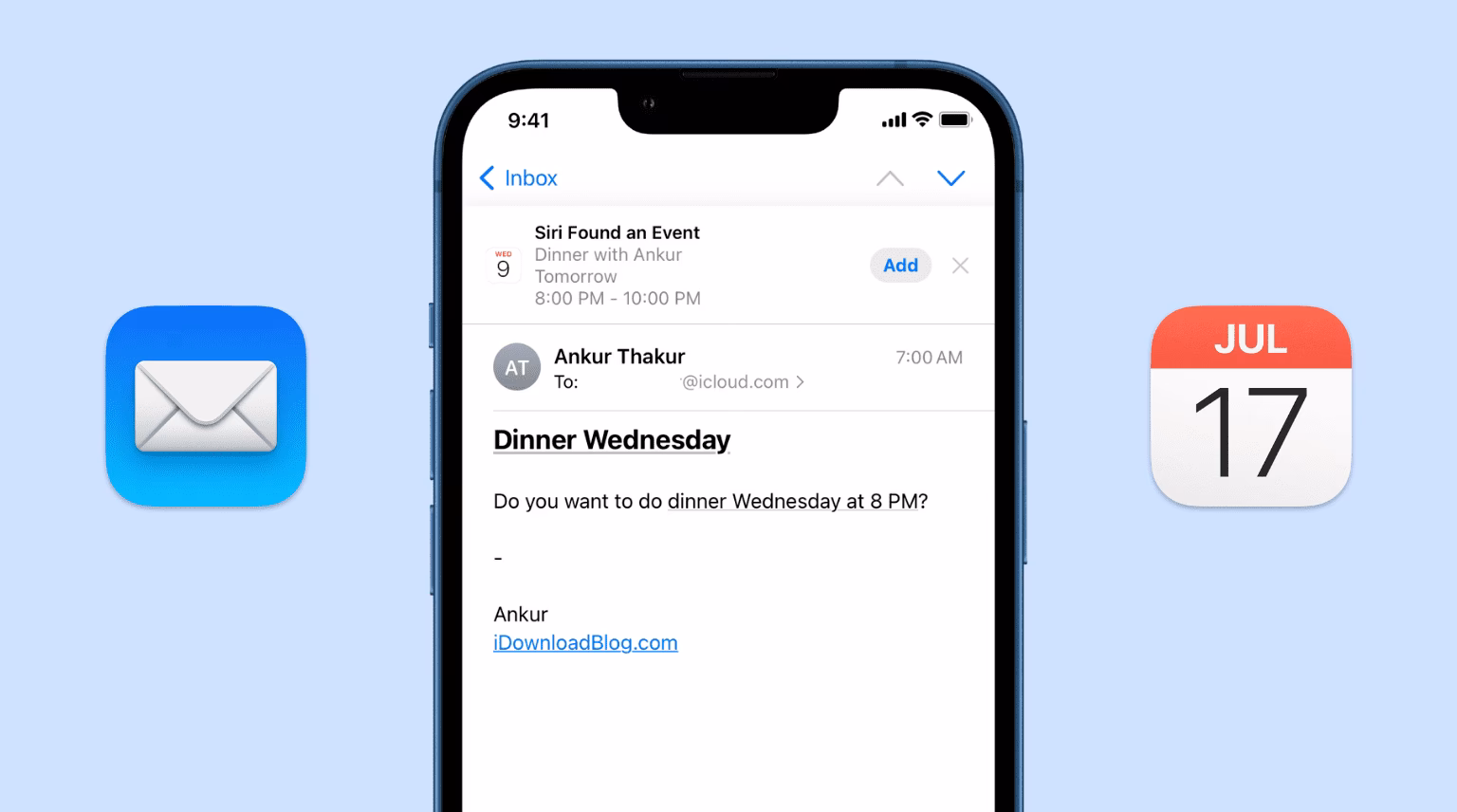 How do I use Siri to add events to my Calendar?