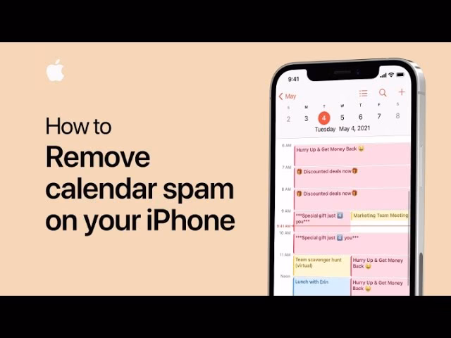How to remove calendar spam on iPhone?
