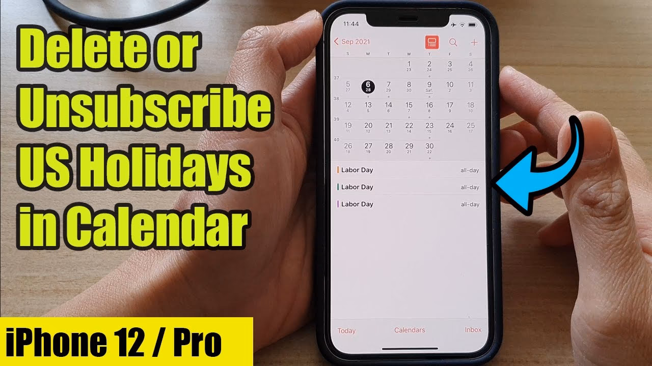 Can I remove a holiday from my calendar?