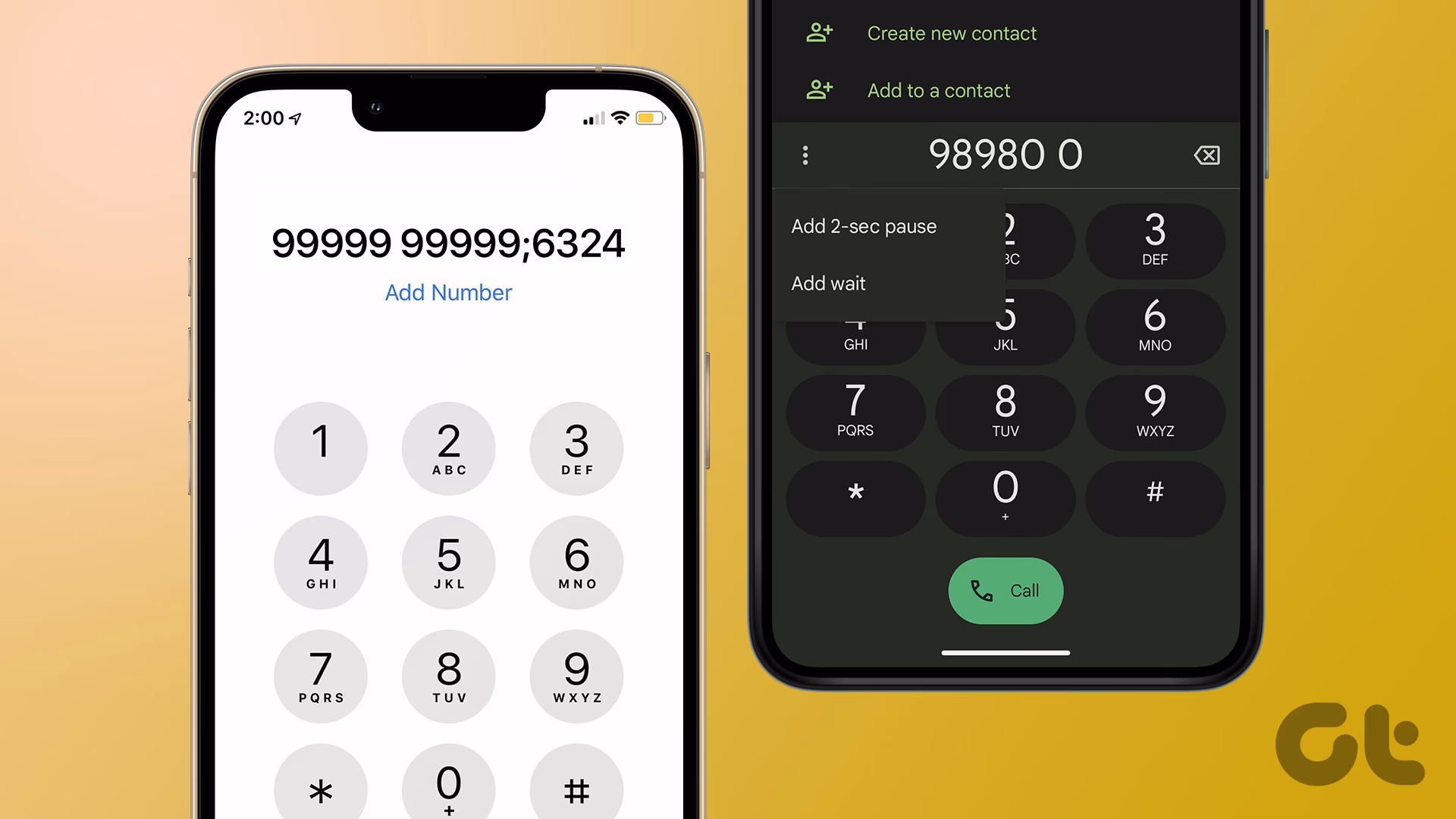 How to call an extension on iPhone?