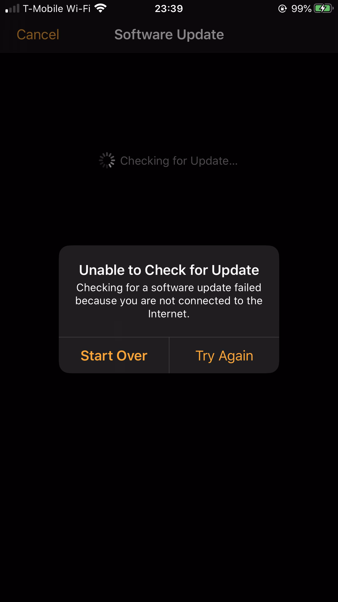 How to fix iOS update not connected to Internet?