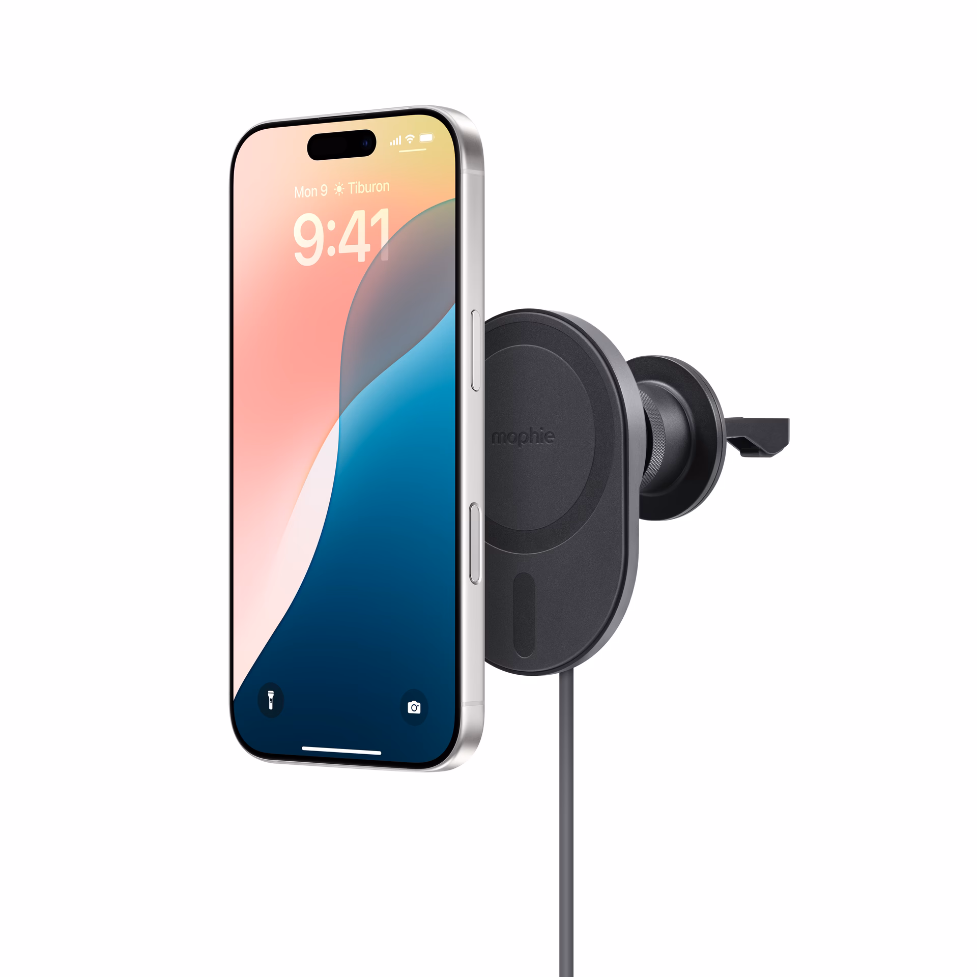 How do I Charge my iPhone with a magnetic mount?