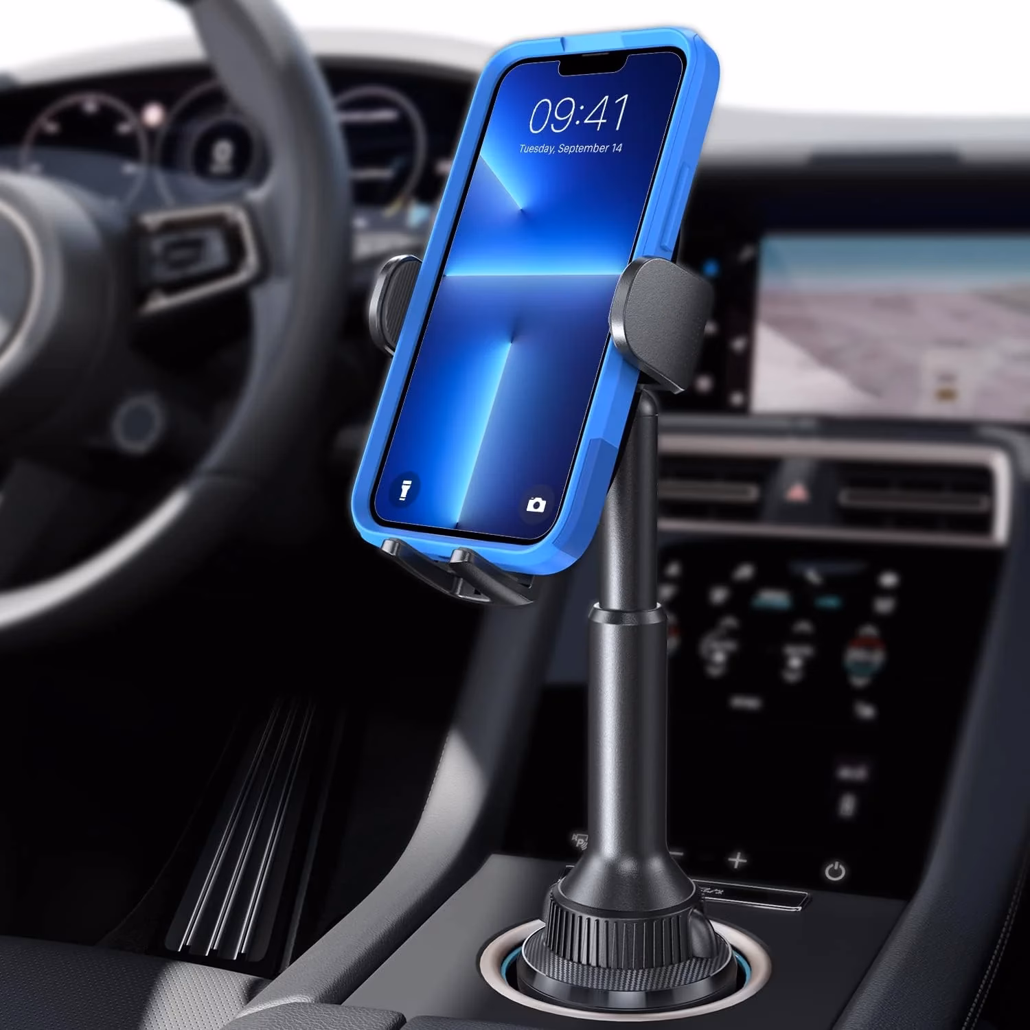 Can a cup phone holder be used on a car?