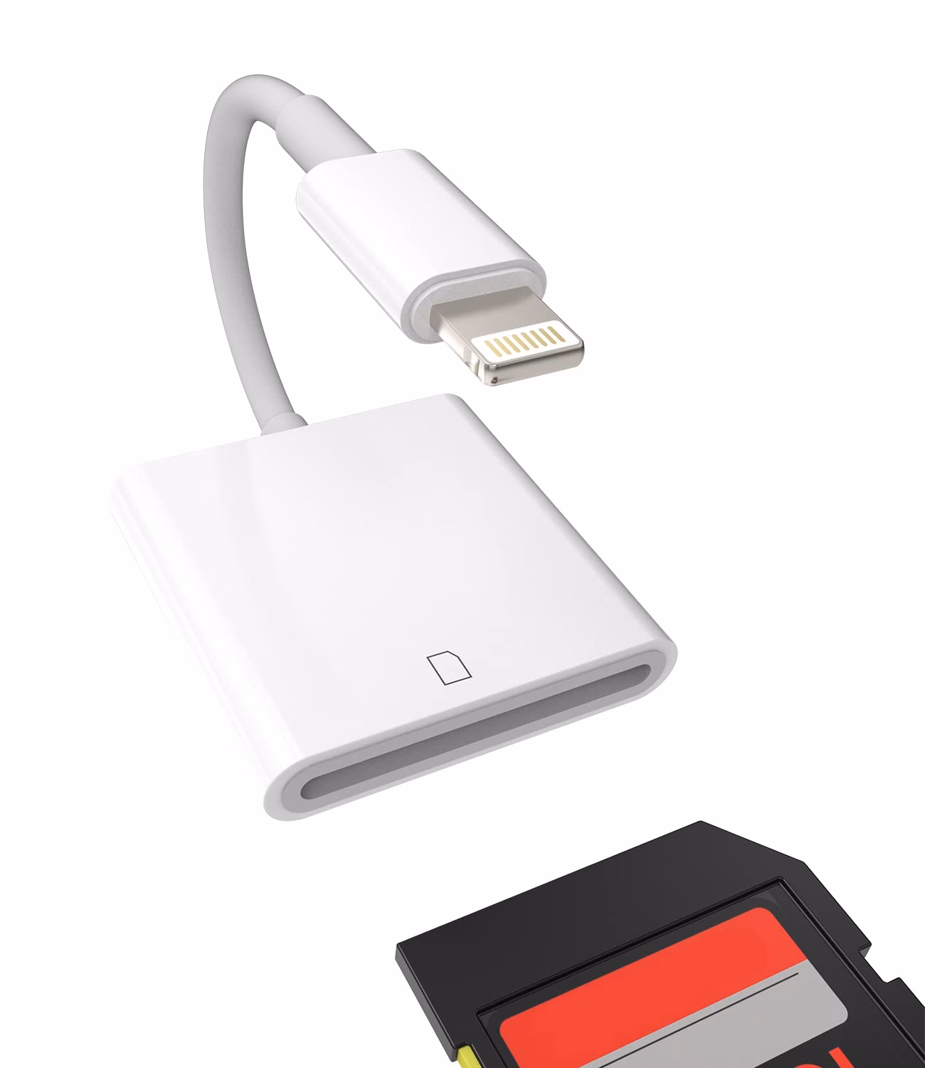 How do I connect a digital camera to my iPhone?