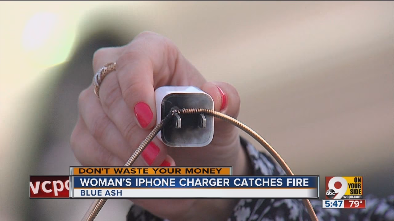 Did iPhone charger set house on fire?