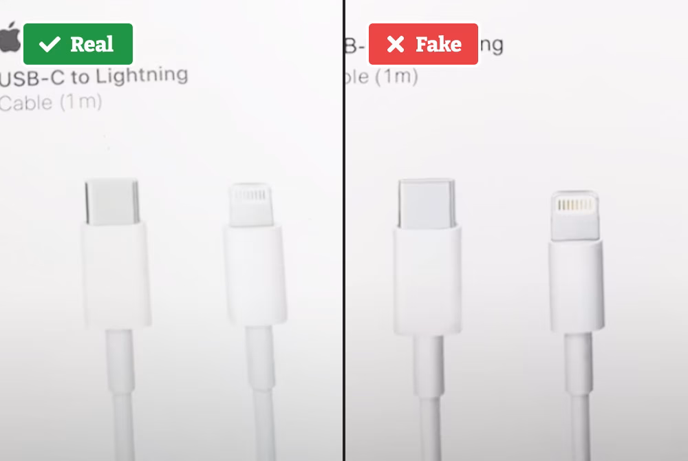 How to tell if iPhone charger is fake?